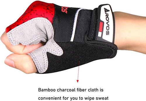 Men & Women Cycling Gloves - 5mm Padded Half Finger Breathable Mountain & Road Biking Gloves