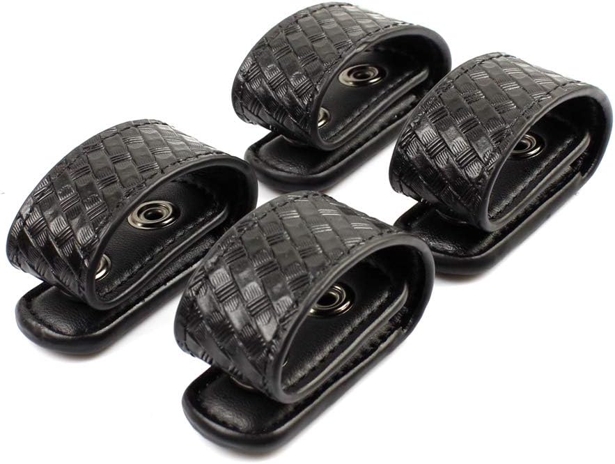 ROCOTACTICAL Double Snap Belt Keepers, Duty Keepers Fit 2.25" Duty Belt, 4-Pack