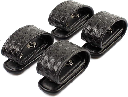 ROCOTACTICAL Double Snap Belt Keepers, Duty Keepers Fit 2.25" Duty Belt, 4-Pack
