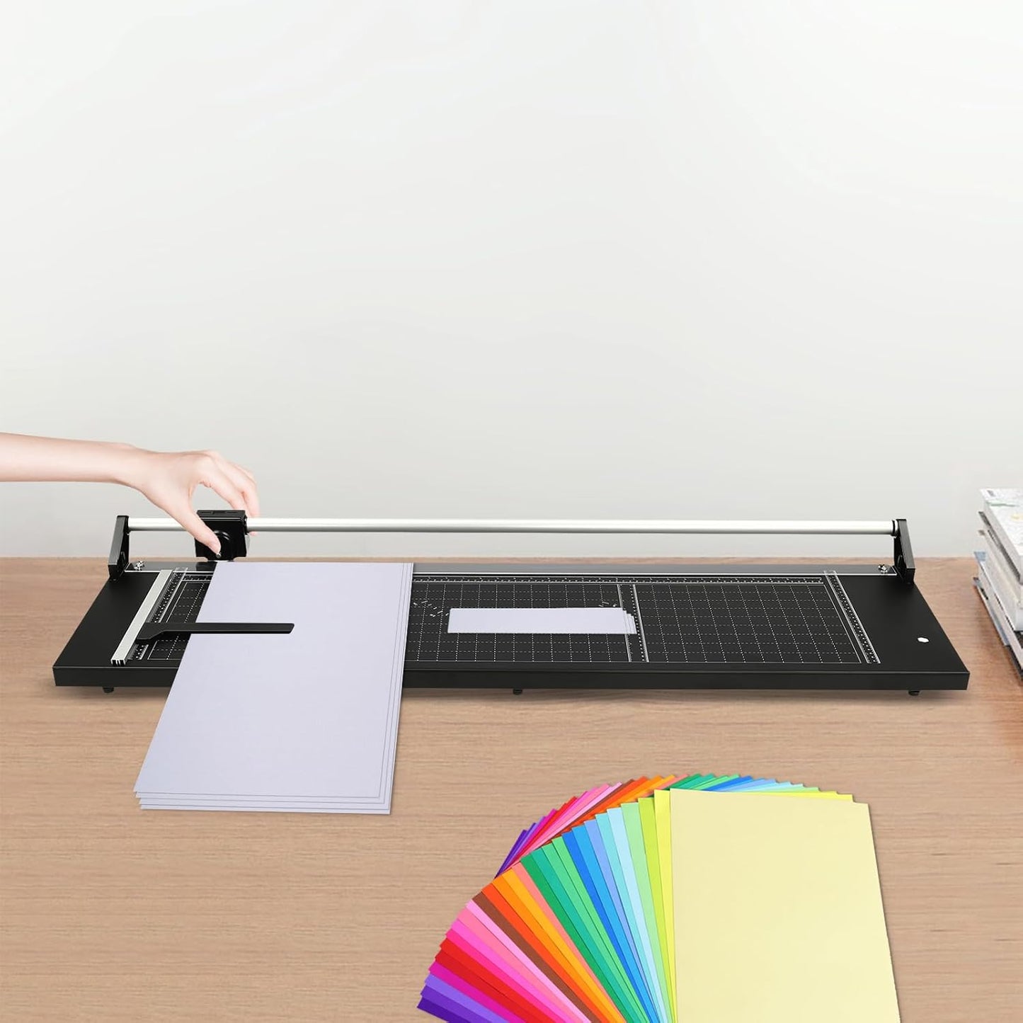 36 Inch Paper Cutter Heavy Duty Paper Cutter for A4 Paper Guillotine Rotary Paper Cutter for Offices Schools and Crafts