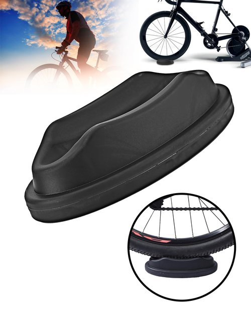 Bike Trainer Front Wheel Block,Anti-Slip Riser Stand for Indoor Cycling,1.8'' Wide Tire Compatibility, Non-Slip Base