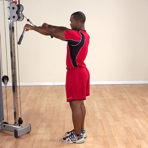 Body-Solid Tools Pro-Grip Lat Bar Cable Attachment for Gym, Functional Trainer with Curl Cable Bar Attachments, Ideal for Lat Pulldown, Tricep and Shoulder Workouts