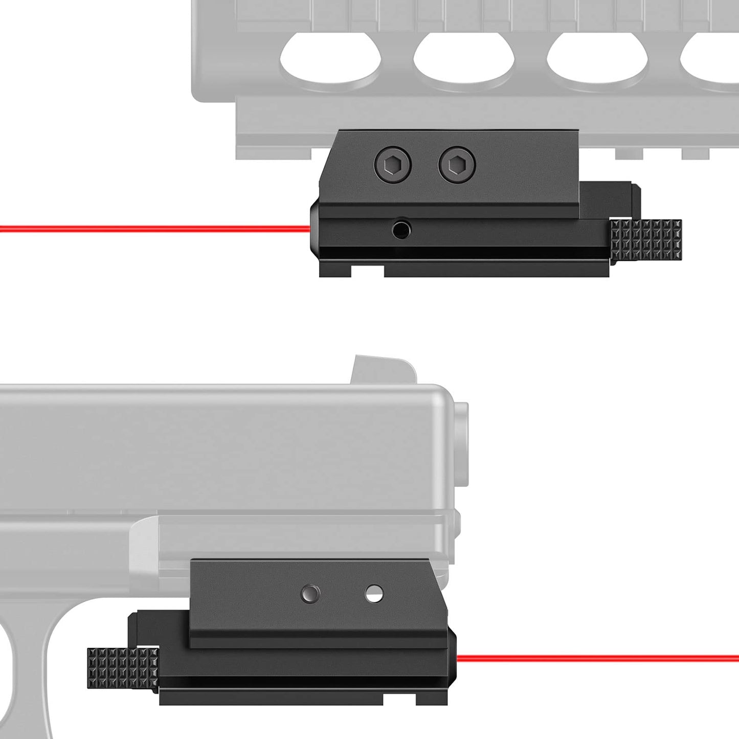 EZshoot Red Laser Sight Compatible with 20mm Standard Picatinny Rail for Pistol Handgun Gun Rifle