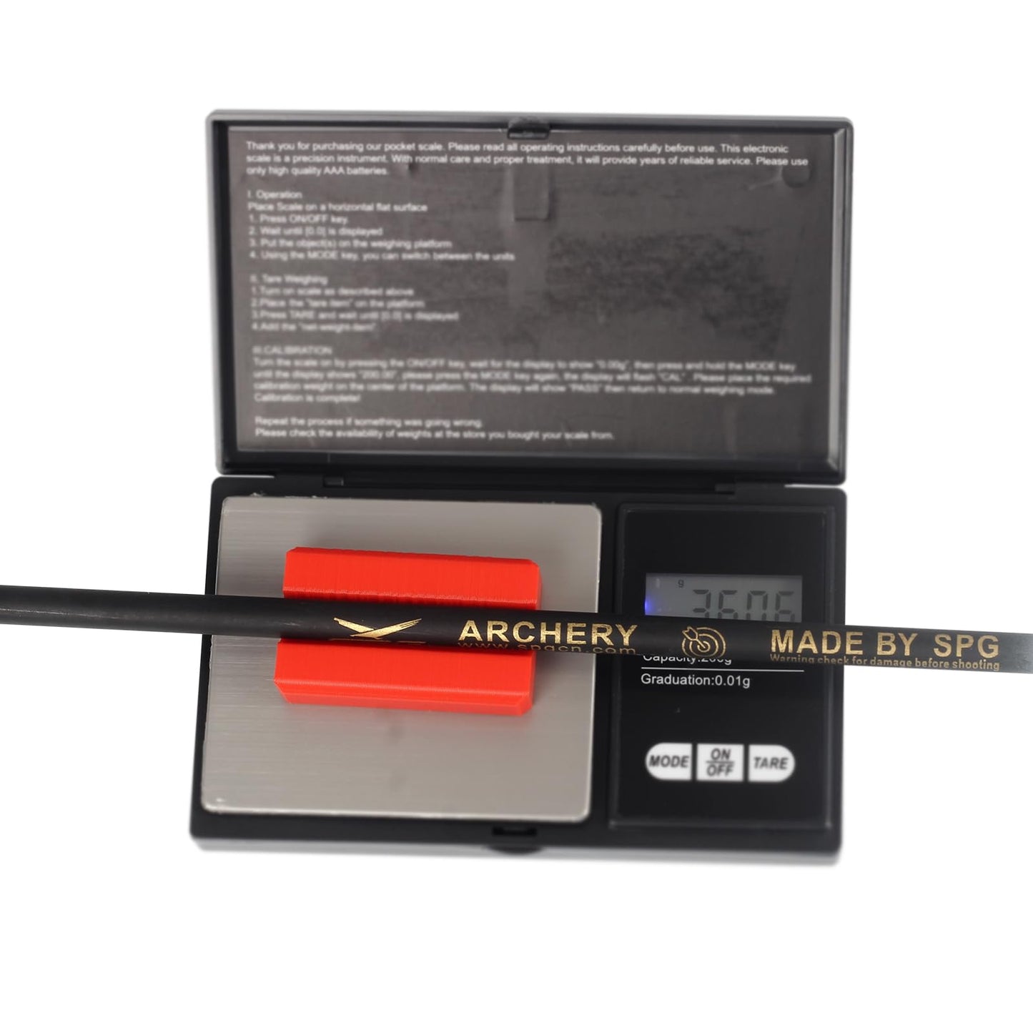 FENJANER Archery Arrow Holder for Arrow Scale Arrow Retainer for Grain Scale Lightweight Arrow Rack (Red)