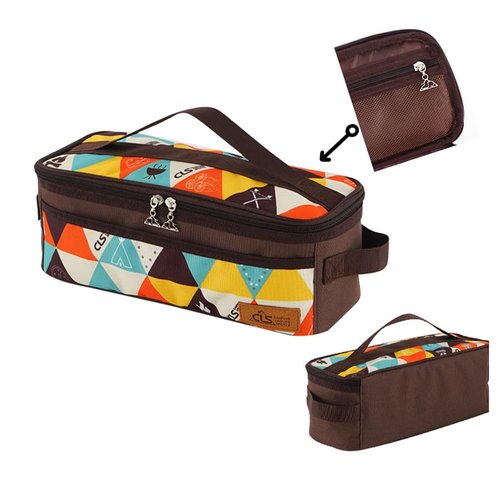 OHAOLYLE Camping Utensils Organizer Bag Travel Cooking Storage Bag Large Capacity Flatware Cutlery Bag Wash Bag for Travel Picnic BBQ