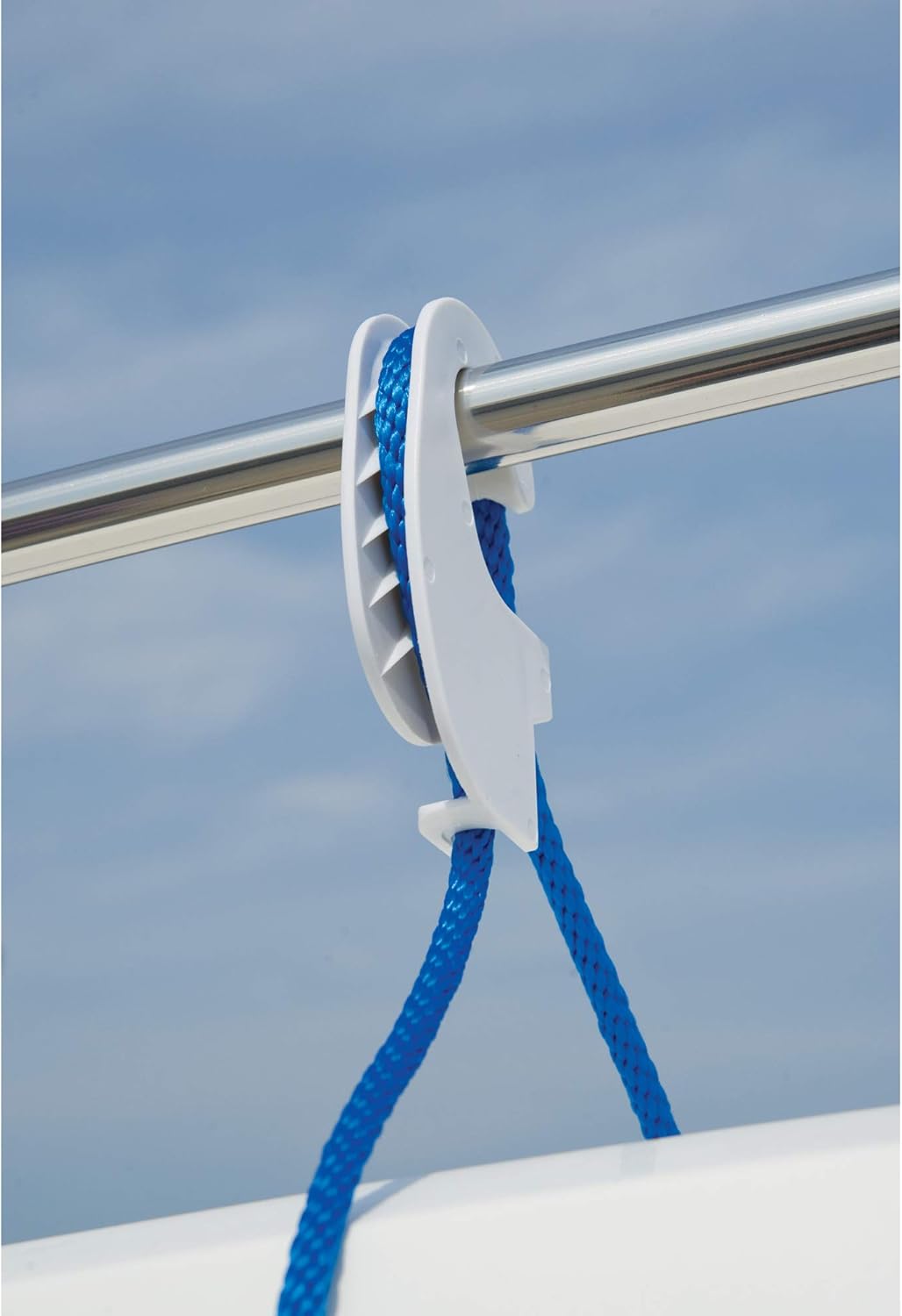 Taylor Made Products 1109 Boat Fender Hanger (Clip Rail Mount, Up to 1.25-Inch Rails) White