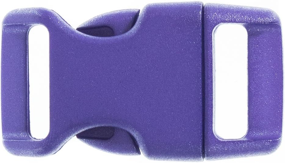 Paracord Planet 5/8 Inch Contoured Side Release Buckle (Black Cat, 10 Pack)