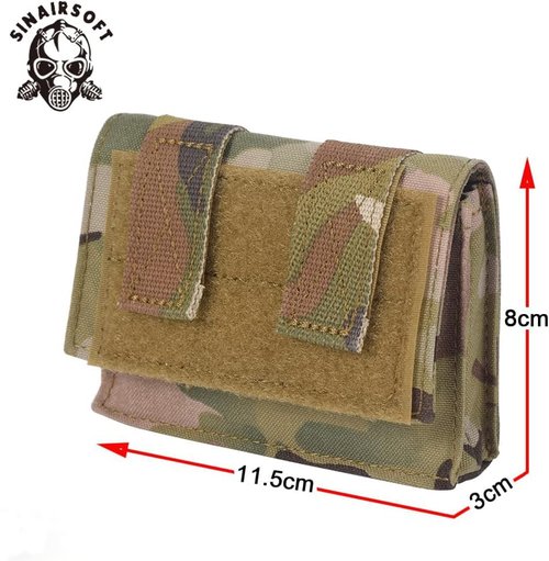 SINAIRSOFT Tactical Helmet Pouch Removable Gear Battery Pouch,Fast Helmet Accessories Utility Counterweight Bag