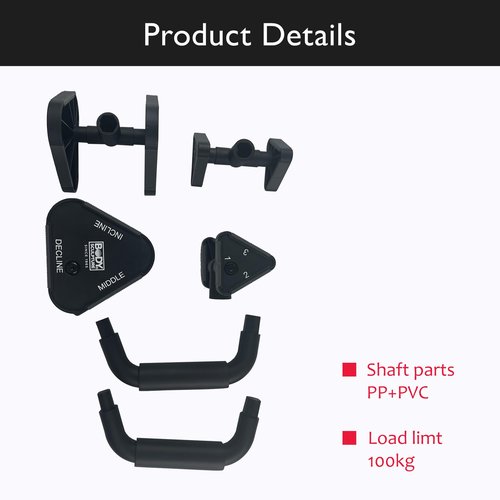 Body Sculpture Adjustable Push up bars strength training with foam grip & non-slip handling.The leg height is adjustable Push Up Stands for Men & Women