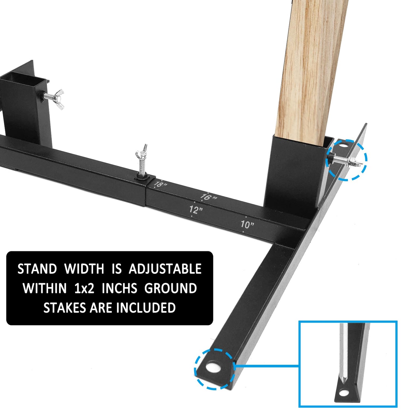 Atflbox 2 Pack Shooting Target Stand with 10pcs 17x25 Inch Sight in Paper Targets, Durable Paper Target Holder with Stable Adjustable Base for Cardboard Silhouette, H Shape, USPSA/IPSC, IDPA Practice