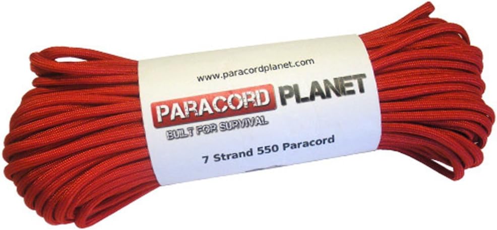 Paracord Planet 550 lb, 50' Foot Hank, Parachute Cord. Also Known as Paracord Rope, Parachute Rope, Utility Cord, Tactical Cord, and Military Cord. USA Made to Provide Durability and Strength.