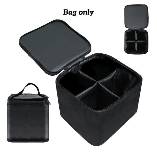 Mini Fuel Cylinder Storage Bag,for 4-Pack Refillable 1LB Empty Propane Cylinder Tank Cover,Gas Tank Protective bag,600D Oxford Fabric,Mini Tank Accessories,for Outdoor Camping,Cooking,Travel, Picnic