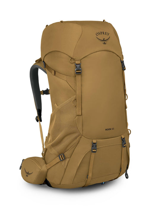 Osprey Rook 65L Men's Backpacking Backpack, Histosol Brown/Rhino Grey