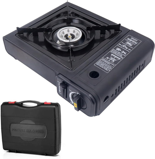 ShellKingdom Camping Stove Portable Outdoor Emergency Butane Stove Burner with Carrying Case For Camping, Picnics, Hiking, BBQ