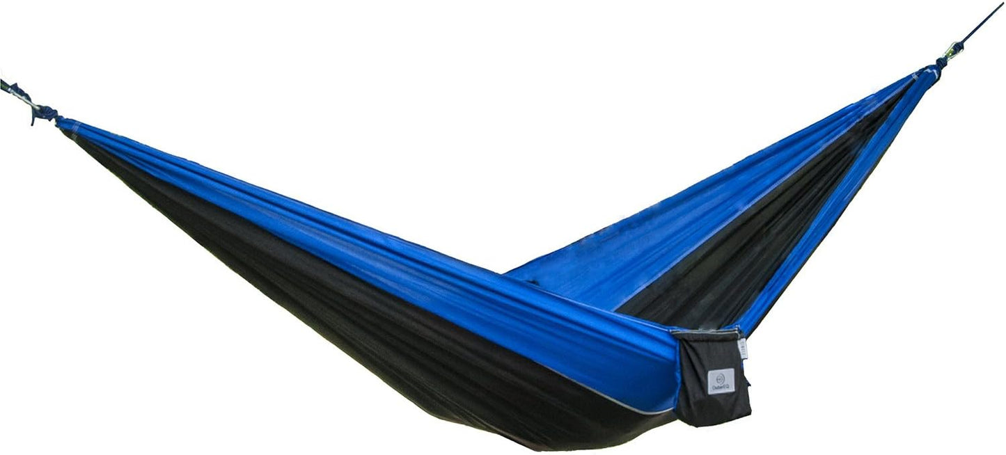 Portable Nylon Fabric Travel Camping Hammock Light Blue/Blue