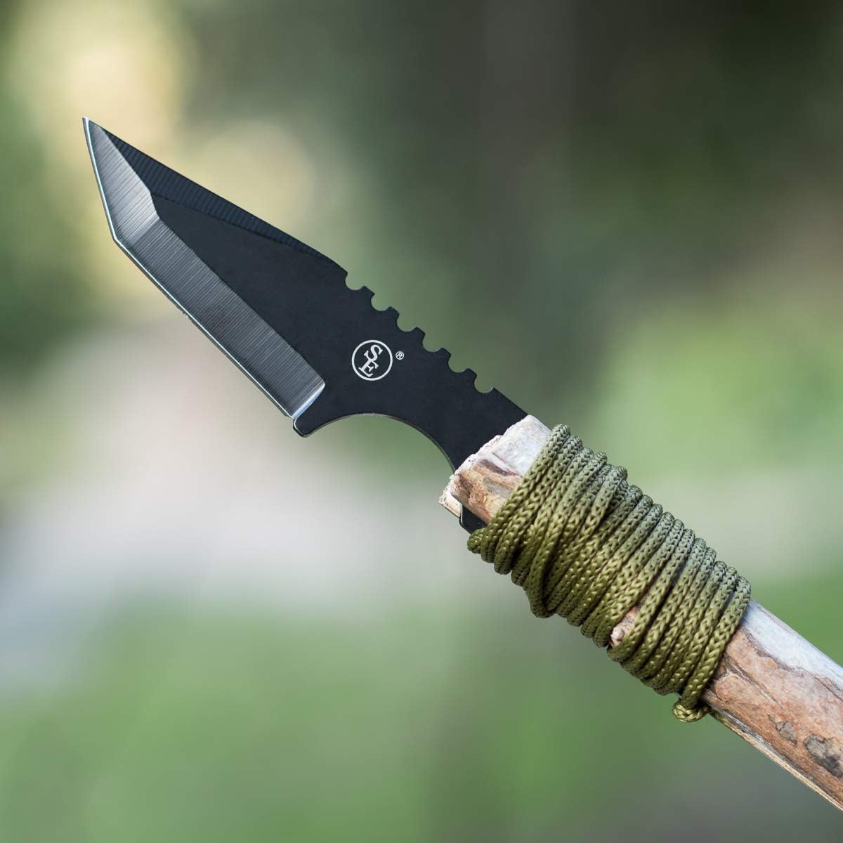 SE Outdoor Tanto Knife with Firestarter - KHK6320