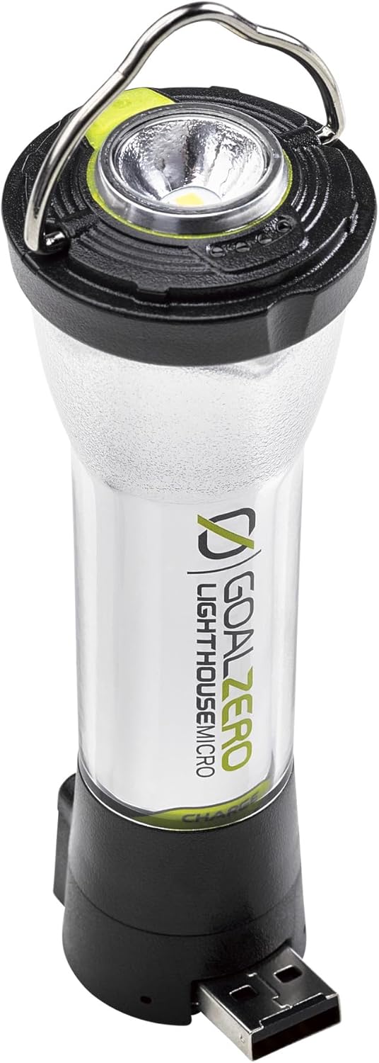 Goal Zero Lighthouse Micro Charge Flashlight, USB Rechargeable Flashlight for Car and Emergency Use