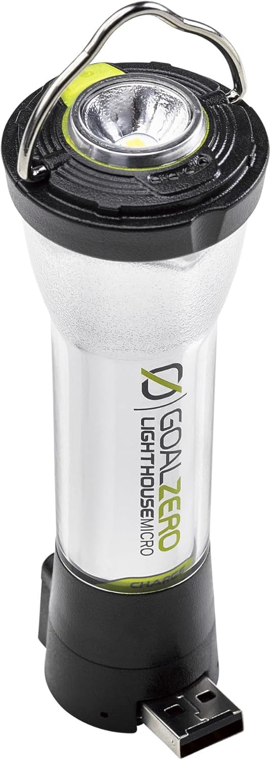 Goal Zero Lighthouse Micro Charge Flashlight, USB Rechargeable Flashlight for Car and Emergency Use