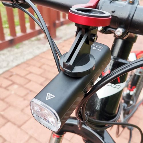 Tobefore Lightweight Bicycle Camera Adapter Mount - Compatible with Garmin Bike Computer, Go Pro Handlebar Mount, 20mm Spacing Universal Action Camera Accessory (Black)