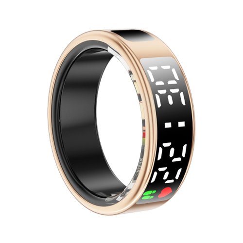 Smart Ring, Fitness Tracker Ring, Cordless Sports Health Tracker with APP, Charging Case, Support BT, IP68 Activity Tracker for Men Women Birthday Gift (#12)