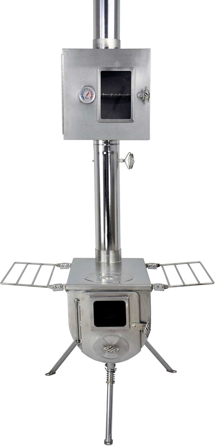 WINNERWELL 3.5 Inch Pipe Oven | Stainless Steel, Compatible with Large Size Winnerwell Tent Stoves, Ideal for Camping Oven