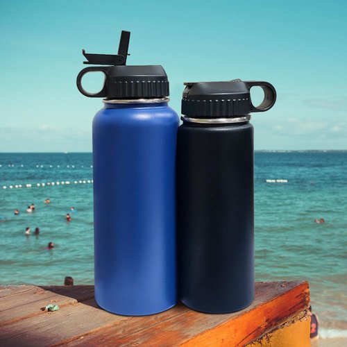 Lids with Straw for Hydroflask Wide Mouth 16oz, 18oz, 20oz, 32oz, 40oz, and 64oz, Flex Straw Lid Fit for Hydro Flask Sports Water Bottles, Flexible Handle Replacement Lid Straws Cap Top Accessorie