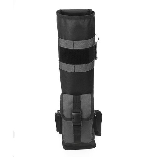 BLUE HANDCART Archery Lightweight Back Arrow Quiver Dual Use Hip Arrows Bag Arrow Holder with Shoulder Strap and Belt Clip for Arrows, Bow Hunting and Target Practicing (Black)