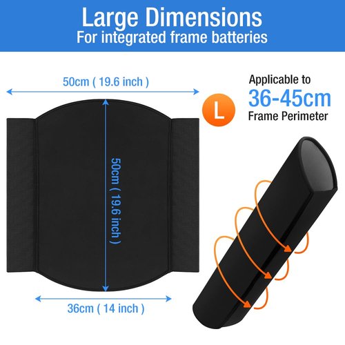 Large Size Battery Cover For Electric Bicycles , Ebike Frame Battery Protector Cover,Three sizes options