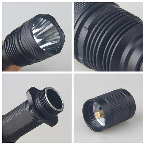 WINDFIRE Green Hunting Light LED Tactical Flashlight 300 Yards Spotlight Predator Lights Hog Coyote Fox Varmint Single Mode Flashlights Kit with Scope Mount, Remote Pressure Switch