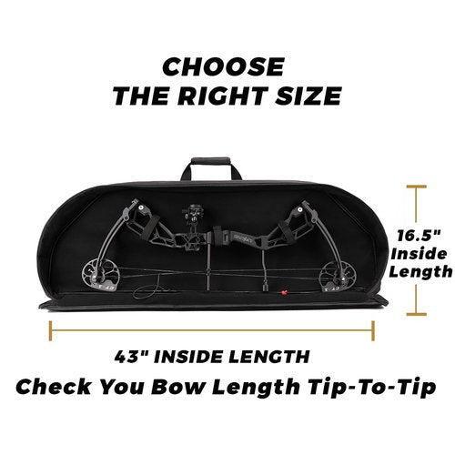 LWANO Compound Bow Case - Archery Soft Bow Bag with Arrow Pocket and Backpack Straps, Durable Soft Padding, Multiple Storage Pockets, Carrying Case for Archery Accessories