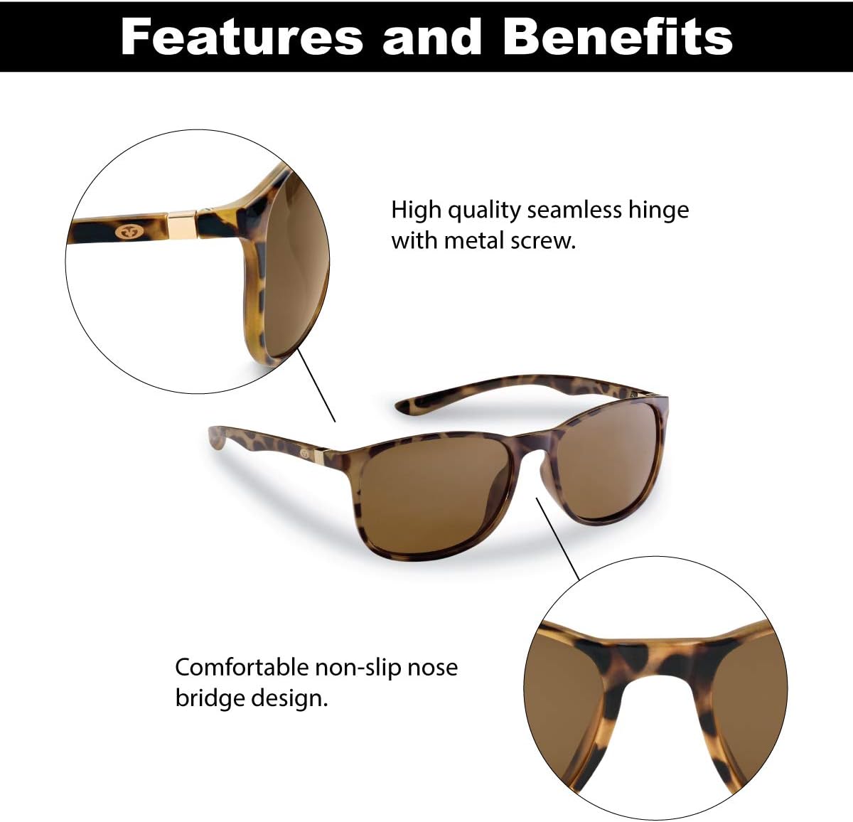 Flying Fisherman UNA Polarized Sunglasses with AcuTint UV Blocker for Fishing and Outdoor Sports