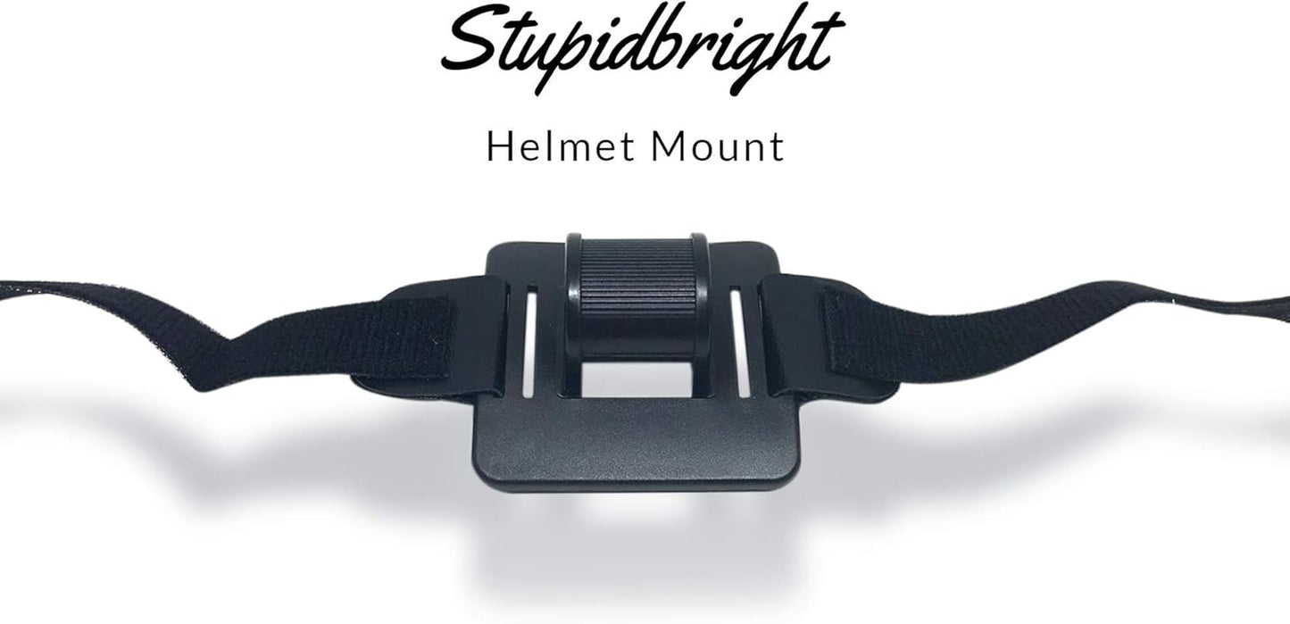 Night Provision Bike Light Helmet Mount for Cree Powered LED Bicycle Lights. Gemini, Magicshine, Stupidbright SB1, SB1600, SB2600, SB3000, Night Provision BX-300