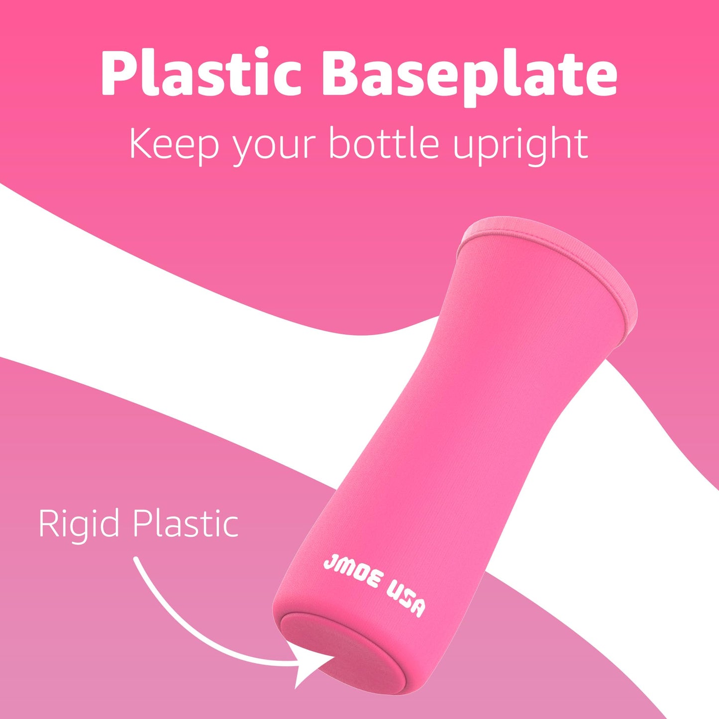 Jmoe USA 32oz Sleeve for Cirkul Water Bottle | Fits 32 oz Plastic and Stainless Steel Bottles | Neoprene Sweat Absorbing Material | Fitted Design | 2-Pack | Insulated Cover (Pink)