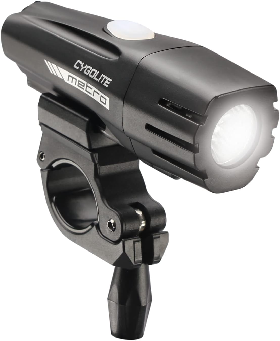 CYGOLITE Metro– 550 Lumen Bike Light– 4 Night Modes & Daytime Flash Mode– Compact & Durable– IP67 Waterproof– Secured Hard Mount– USB Rechargeable Headlight– for Road & Commuter Bicycles