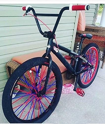 Super Pop Bicycle Spoke Skins Wraps Compatible with Schoolmate Bike Fans- Colorful Bike Wheel Decoration-72 Pcs(White)