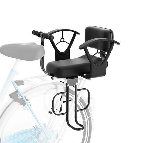 XIEEIX Rear Child Bike Seat,Rear Mounted Child Bike Seats,Back Mount Child Seat with Back Rest Armrest Foot Pedals,Width Adjustable Bicycle Rear Seat,Fits All Bicycle Rear Frames