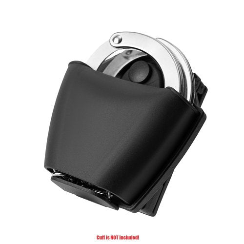 TACNEX Open Top Handcuff Case Quick Release Cuff Holster fit Standard Chain & Hinged Handcuff Holder Polymer Sheath Keeper for Law Enforcement Police Prison/Correctional Officer Belt Clip
