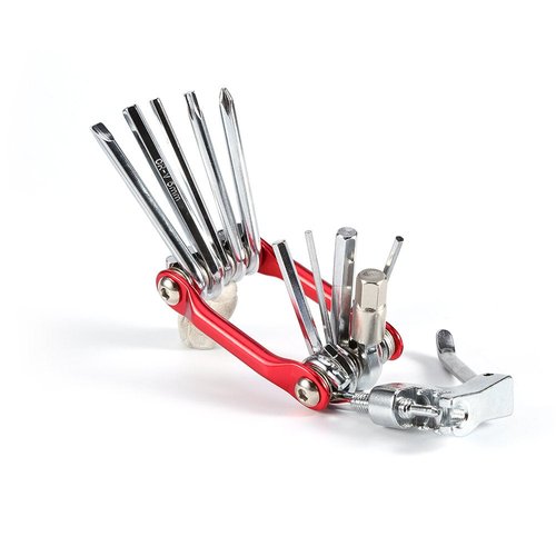 Yunir Bike Repair Tool Kit, 11 In 1 Portable Multi Function Bicycle Accessories with Chain Clamps, Firm Wrench, Screwdriver, Straight Screwdriver, Hex Key Wrench, Yunircg8xwq49e1