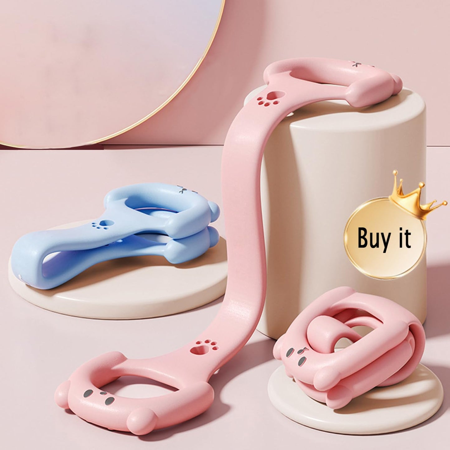 Figure 8 Exercise Resistance Bands Arm Back Shoulder Elastic Rope Stretch Fitness Bands,Foot,Leg,Hand Stretcher,Chest Expander,for Yoga Pilates Stretching Physical Therapy,Home Gym Workout