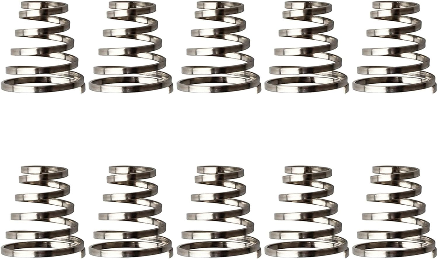 10Pcs Stainless Steel Bike Wheel Skewer Spring Replacements Mountain Bike Wheel Spring Quick Release Lever Shafts Spring Bike Wheel Skewer Spring Stainless Steel Bike Hub Accessories
