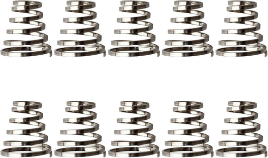 10Pcs Stainless Steel Bike Wheel Skewer Spring Replacements Mountain Bike Wheel Spring Quick Release Lever Shafts Spring Bike Wheel Skewer Spring Stainless Steel Bike Hub Accessories