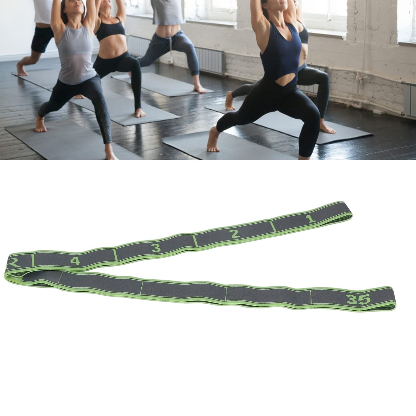 Stretch Band Strap Number Elastic Stretching Strap Exercise Bands Yoga Equipment for Exercise Fitness Workout Physical Therapy
