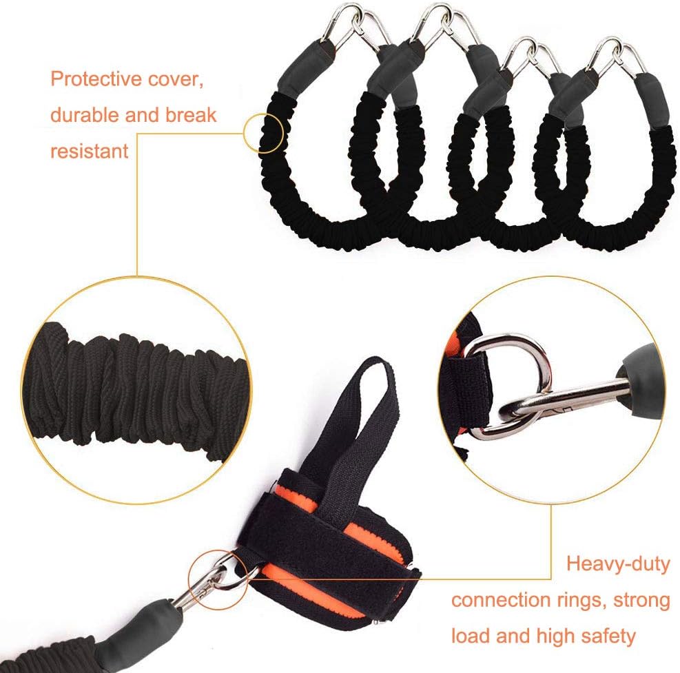 Speed and Agility Resistance Bands Trainer for Vertical Jump Squat Boxing MMA Taekwondo Karate Bounce Softball Basketball Volleyball Football Training