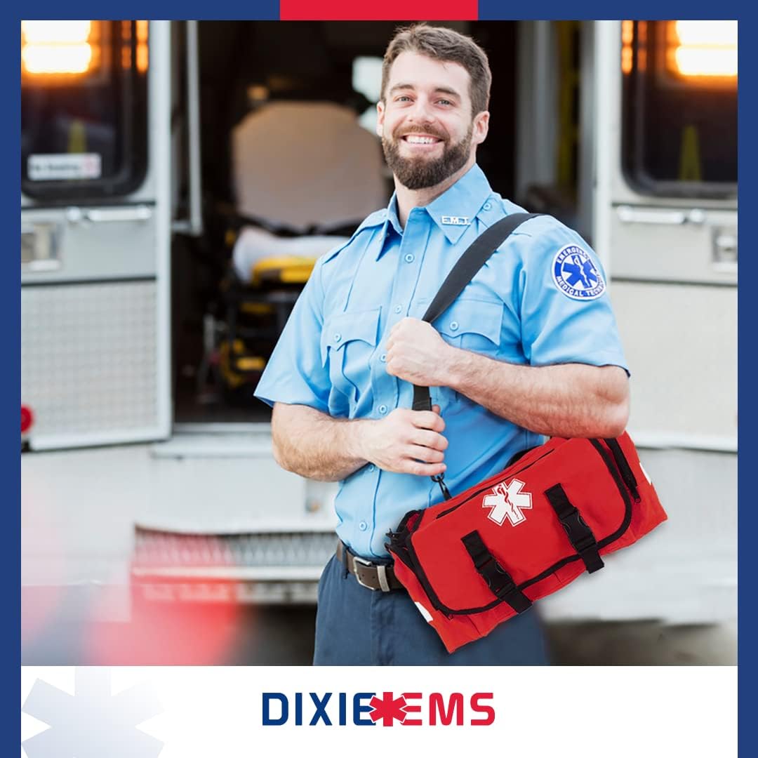 Trauma Bag for First Responders - Reflective Red Emergency Gear