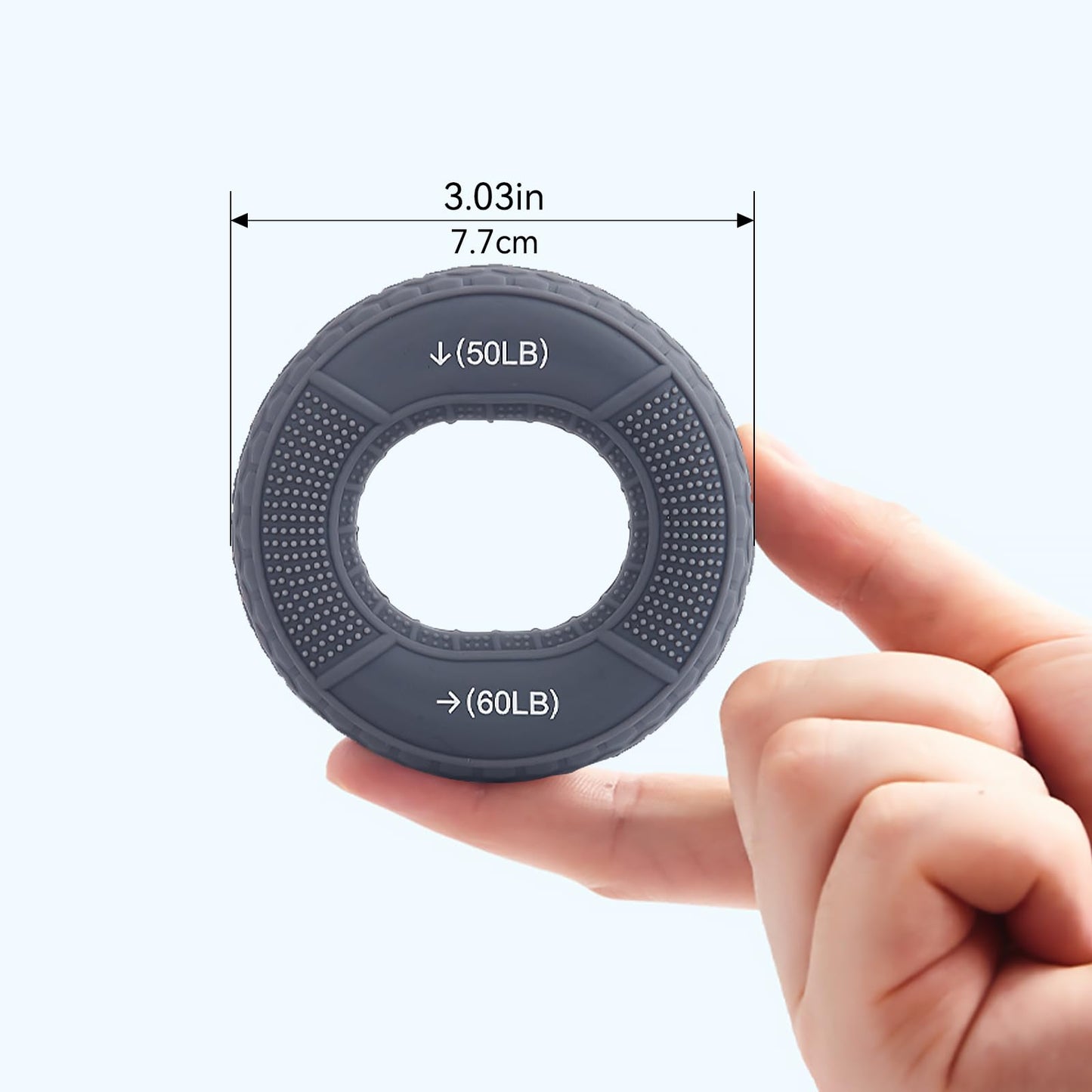 Hand Grip Strengthener, Grip Strength Trainer, Fingers Exerciser - Silicone Rings for Muscle Training Sports Rock Climbing Finger Rehabilitation Training,Hand & Wrist Muscles Trainer Stress Relief,5 Resistance Levels(3 PCS)