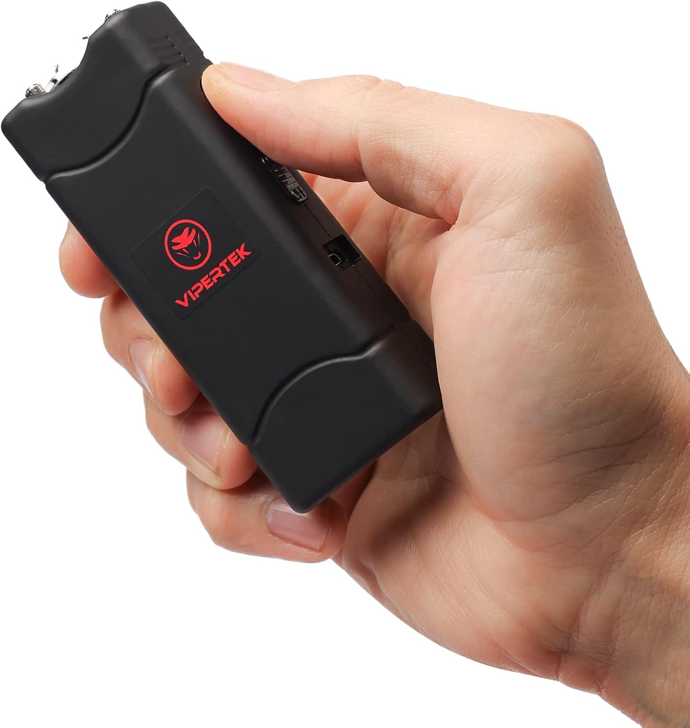 VIPERTEK VTS-881 Micro Stun Gun for Self Defense Rechargeable with LED Flashlight