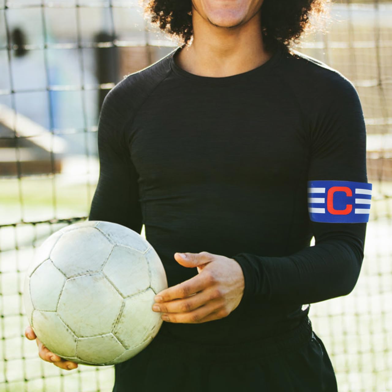 Soccer Ball Captains Armbands: Adjustable Elastic Soccer Captain Armband-Nylon Football Basketball Team Armbands for Adult and Youth 3Pcs -Durable Reflective Sports Training&Match Accessories