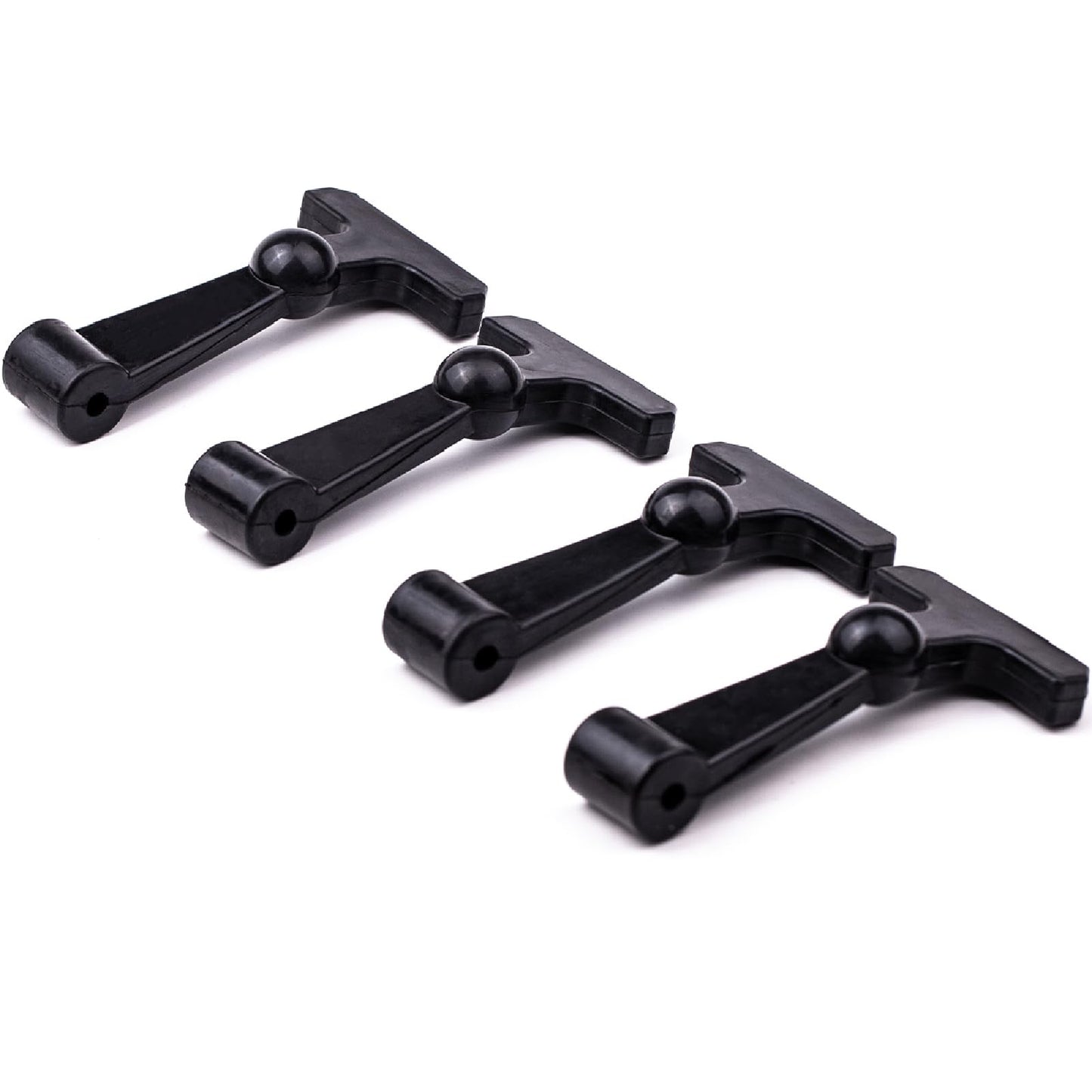 gtpartes 4 Pcs Heavy Duty Cooler Latches Replacement Compatible with YETI Tundra RTIC and Other Related Coolers Lid Latch Parts Accessories Ergonomically Improved Design Black