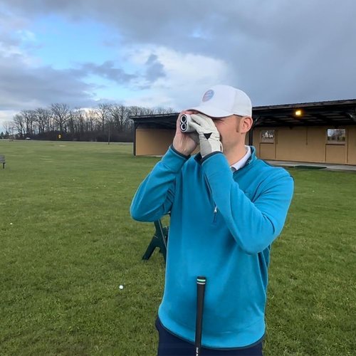 REVASRI Golf Range Finder with Slope, Magnetic Mount and External Slope Switch, 1000 Yards 6X Magnification Golf Laser Rangefinder, Flag Lock Pulse Vibraiton, Rechargeable USB-C