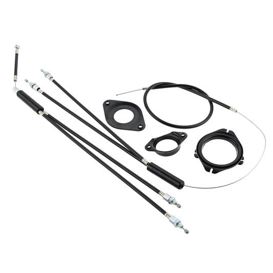 HZ-MONSTAR BMX Bike Gyro Brake Cables Front + Rear (Upper + Lower) with Spinner Rotor Full Kit, Brake Cable and Housing, BMX Bicycle Brake Lines Set Replacement for Gyro Systems and 20" Bikes